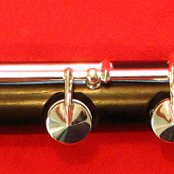 Flute foot with E-Flat, C-Sharp and C-natural key