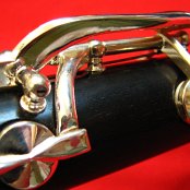 Close up of C-Natural touchpiece, G-Sharp key, B-Flat key and it's right hand lever