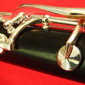 Close up of C-Natural key, G-Sharp key, B-Flat key and it's Left hand Ring finger lever