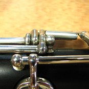 B-Foot, African Blackwood with Sterling SIlver keywork, Keycups are hand-made and soldered onto silver castings, Stainless steel rod-screws and blue steel needle springs, the Eb post is soldered onto the ferrul e which is held by locking screws