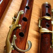 Keyed Wooden Flute - before - after